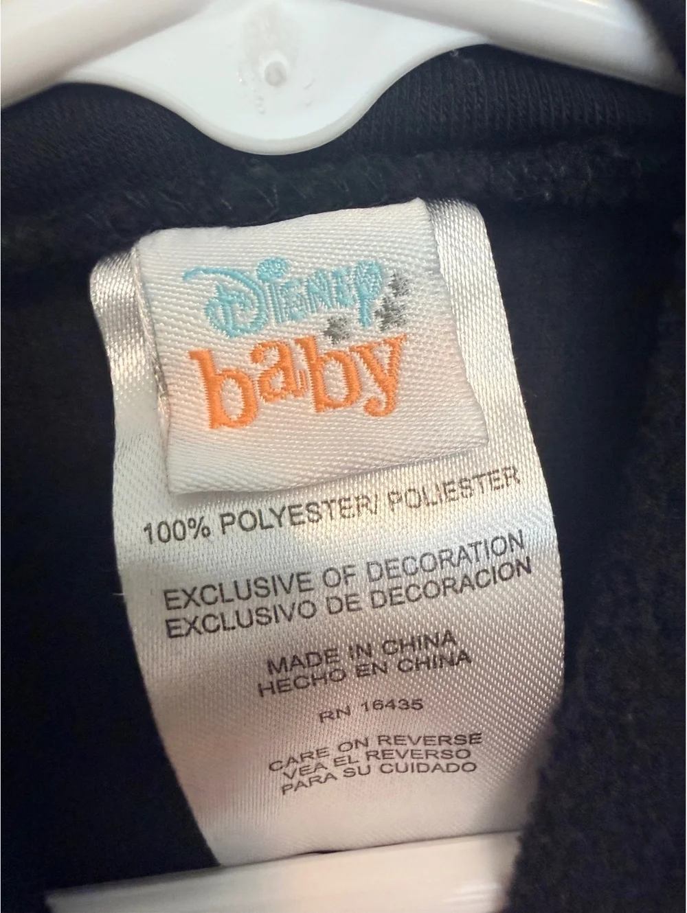 Disney Baby Infant 0-3M Minnie Mouse Polka Dot Hooded Jumpsuit